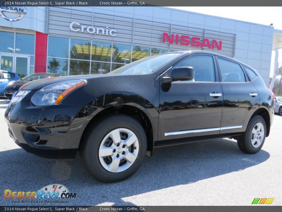 2014 Nissan Rogue Select S Super Black / Black Photo #1