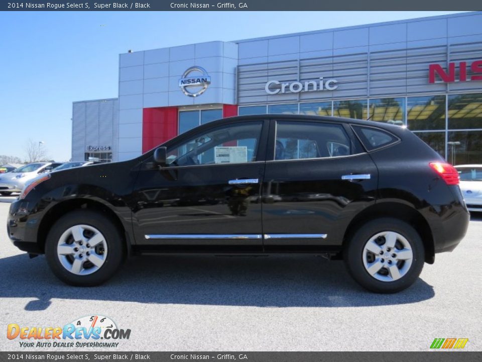 2014 Nissan Rogue Select S Super Black / Black Photo #2