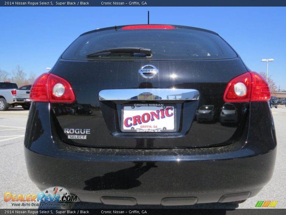 2014 Nissan Rogue Select S Super Black / Black Photo #4