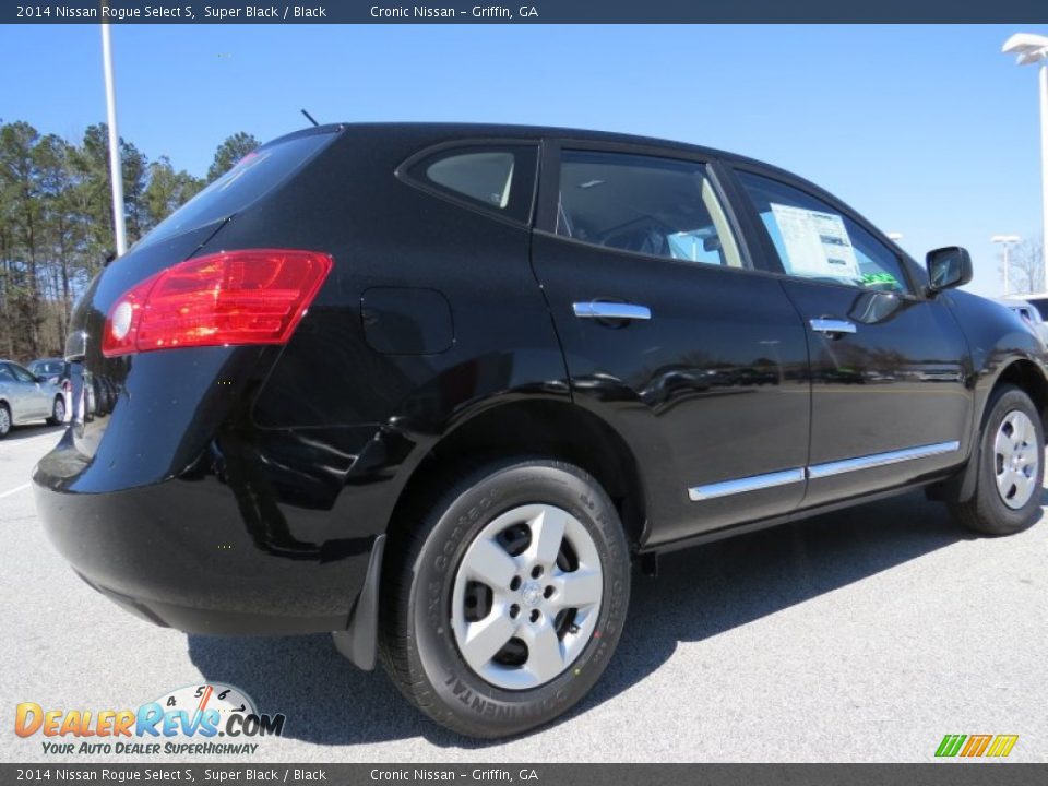 2014 Nissan Rogue Select S Super Black / Black Photo #5
