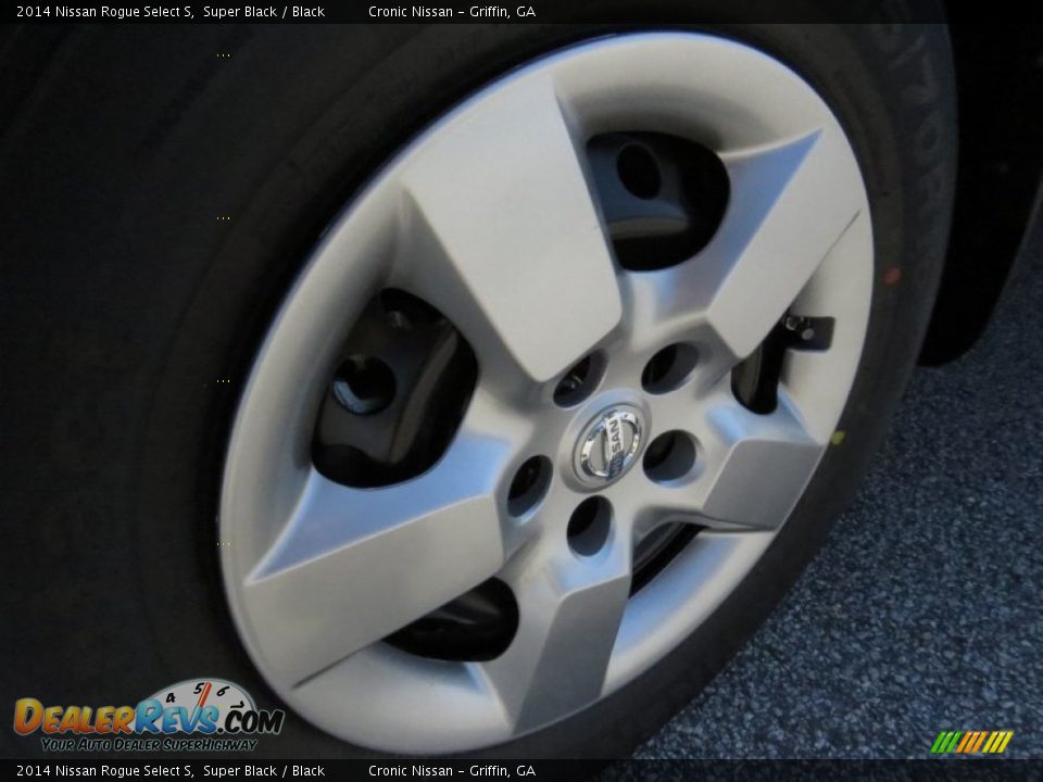 2014 Nissan Rogue Select S Super Black / Black Photo #9