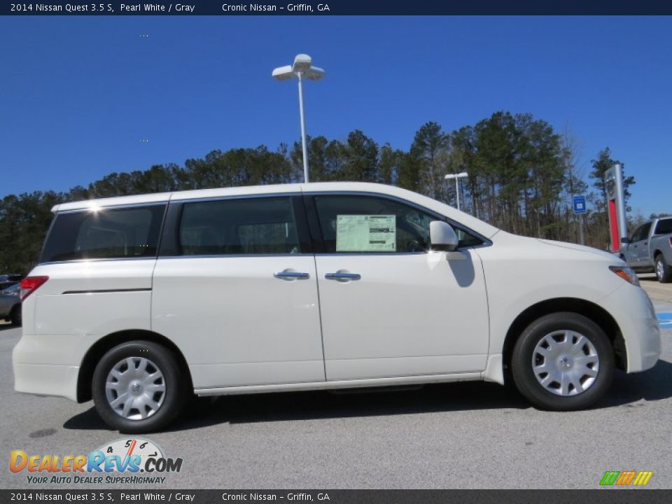 Pearl White 2014 Nissan Quest 3.5 S Photo #6