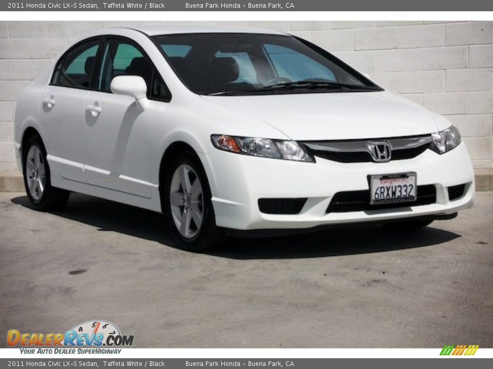 2011 Honda Civic LX-S Sedan Taffeta White / Black Photo #1