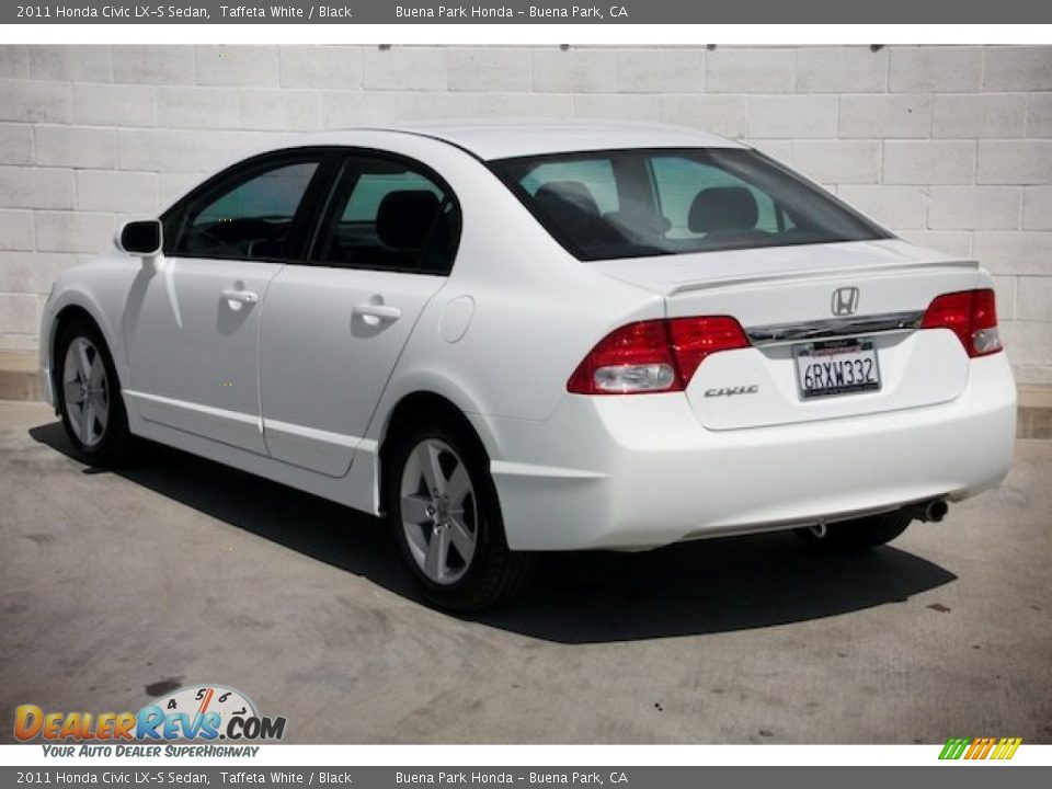 2011 Honda Civic LX-S Sedan Taffeta White / Black Photo #2