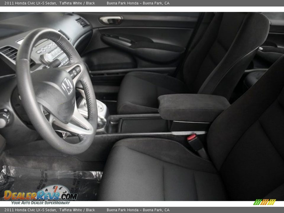 2011 Honda Civic LX-S Sedan Taffeta White / Black Photo #3