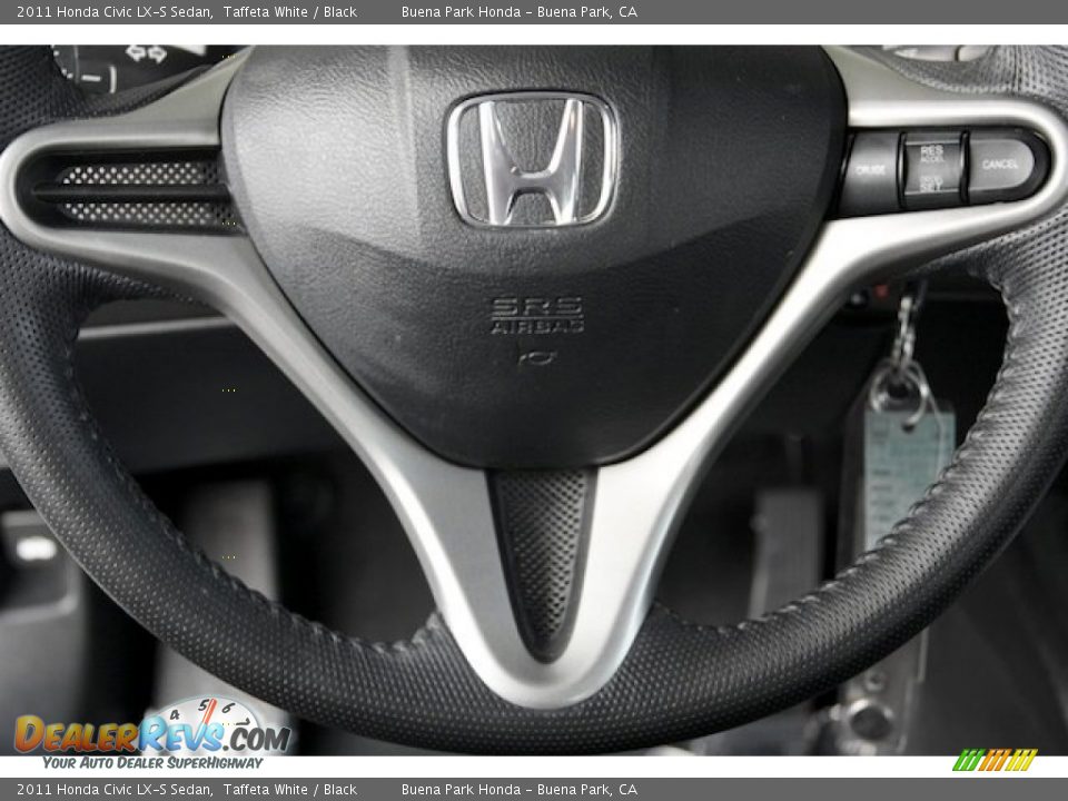 2011 Honda Civic LX-S Sedan Taffeta White / Black Photo #6