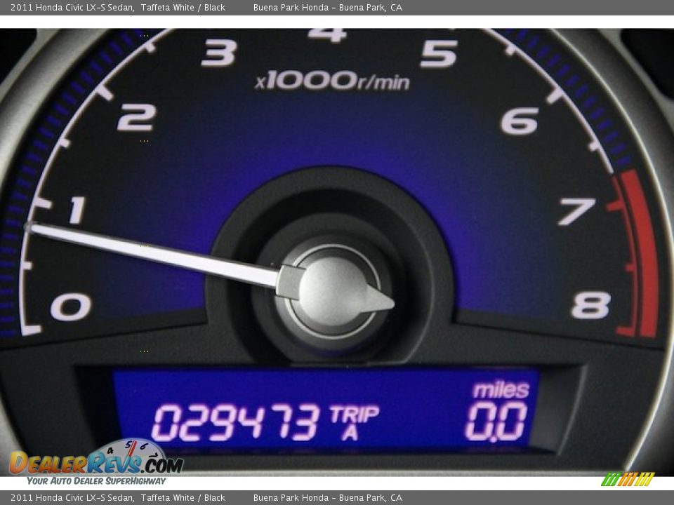 2011 Honda Civic LX-S Sedan Taffeta White / Black Photo #7