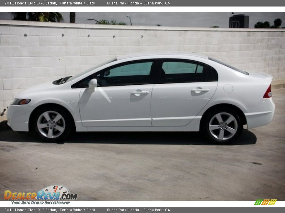 2011 Honda Civic LX-S Sedan Taffeta White / Black Photo #9