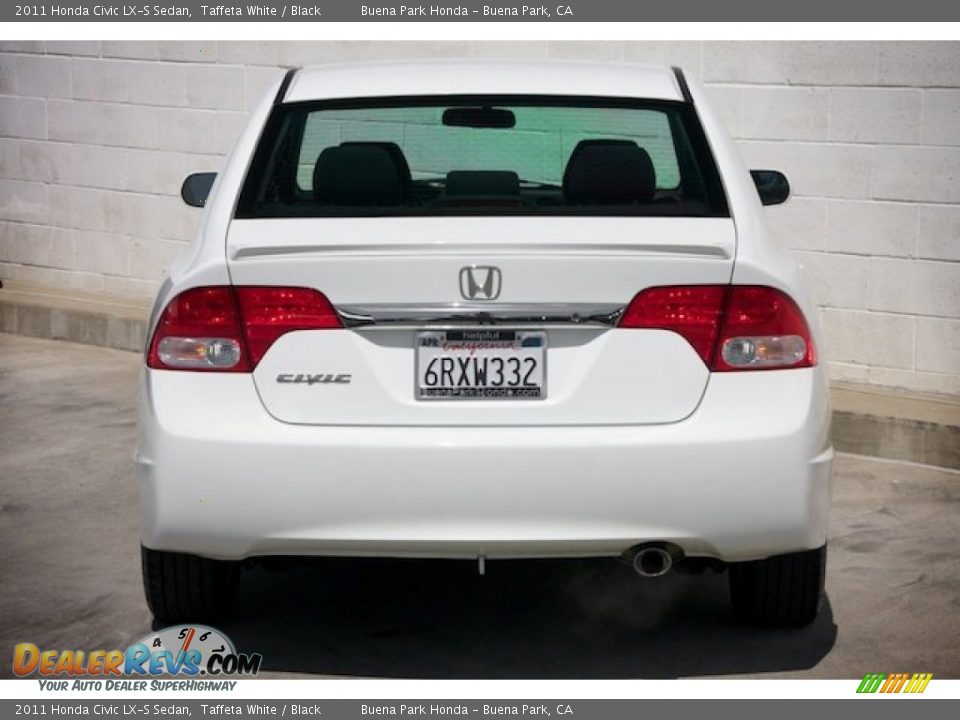 2011 Honda Civic LX-S Sedan Taffeta White / Black Photo #10