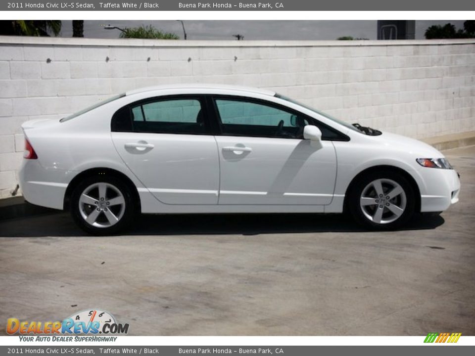 2011 Honda Civic LX-S Sedan Taffeta White / Black Photo #11