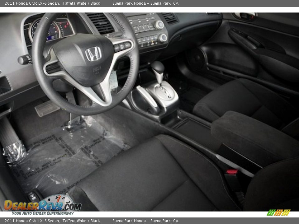 2011 Honda Civic LX-S Sedan Taffeta White / Black Photo #12