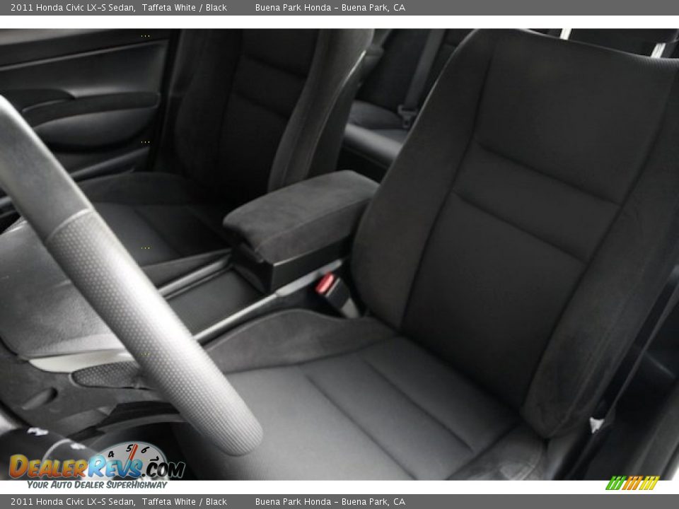 2011 Honda Civic LX-S Sedan Taffeta White / Black Photo #13
