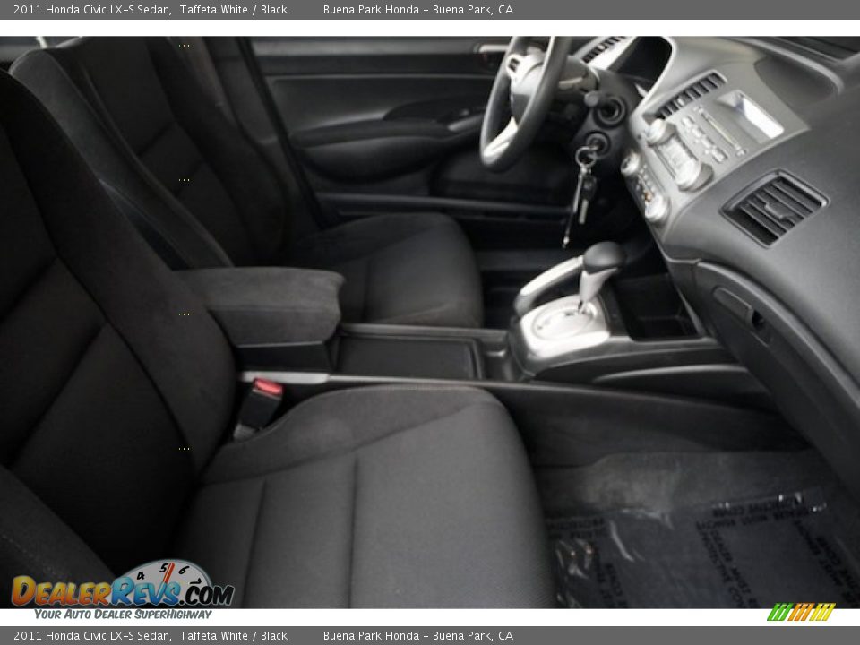 2011 Honda Civic LX-S Sedan Taffeta White / Black Photo #19