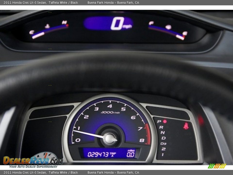 2011 Honda Civic LX-S Sedan Taffeta White / Black Photo #22