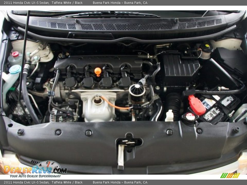 2011 Honda Civic LX-S Sedan Taffeta White / Black Photo #27