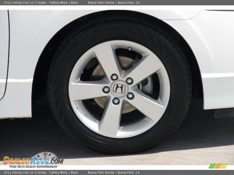 2011 Honda Civic LX-S Sedan Taffeta White / Black Photo #28