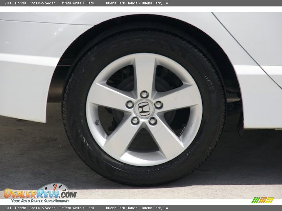 2011 Honda Civic LX-S Sedan Taffeta White / Black Photo #29