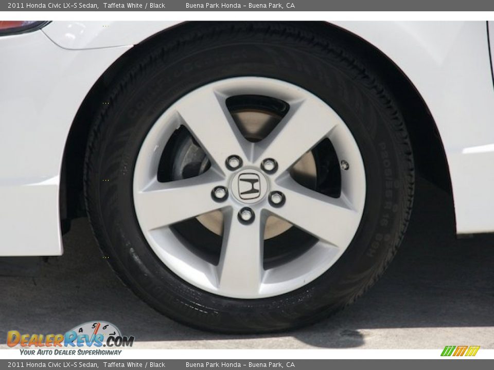 2011 Honda Civic LX-S Sedan Taffeta White / Black Photo #30