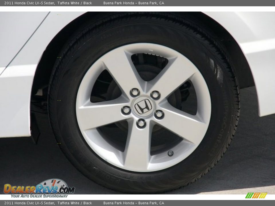 2011 Honda Civic LX-S Sedan Taffeta White / Black Photo #31