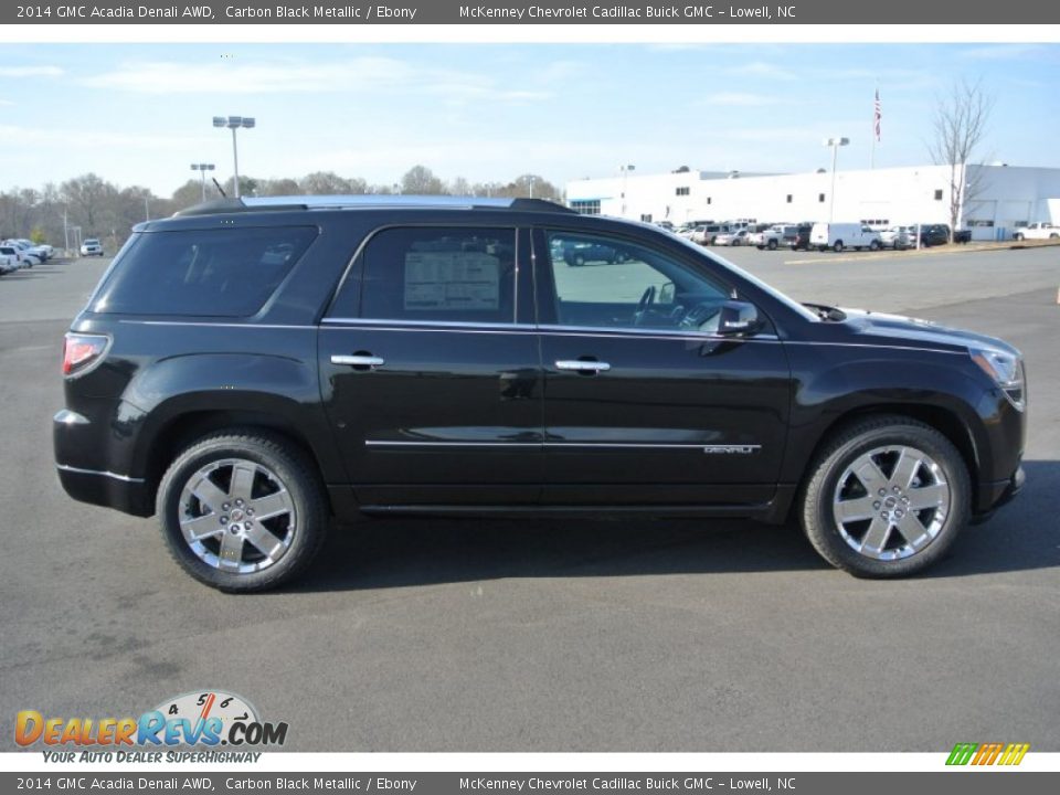 2014 GMC Acadia Denali AWD Carbon Black Metallic / Ebony Photo #6