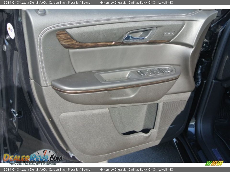 2014 GMC Acadia Denali AWD Carbon Black Metallic / Ebony Photo #9