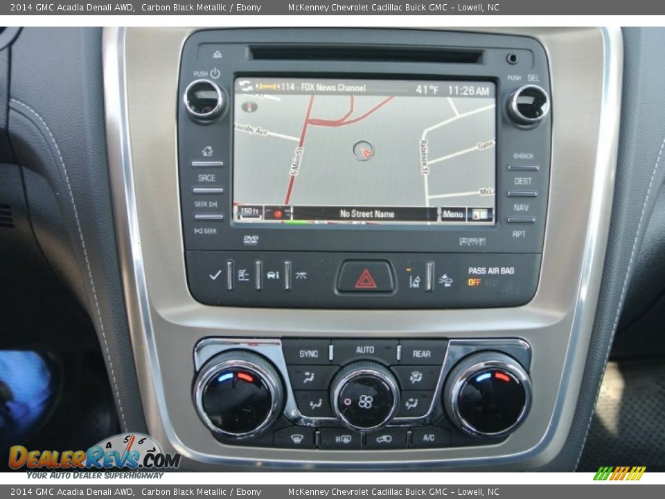 2014 GMC Acadia Denali AWD Carbon Black Metallic / Ebony Photo #13