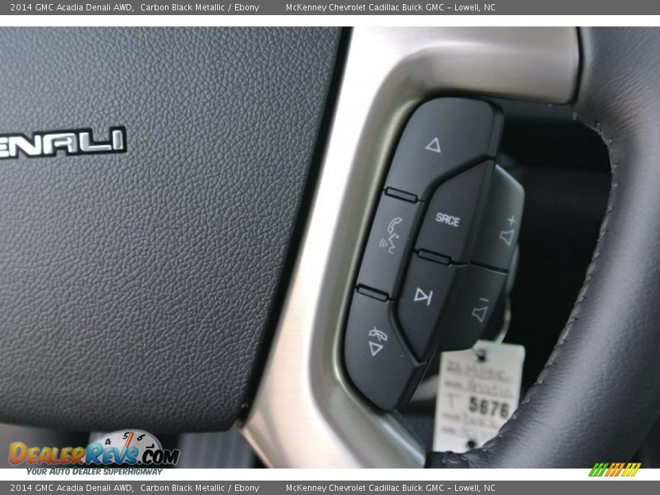 2014 GMC Acadia Denali AWD Carbon Black Metallic / Ebony Photo #15