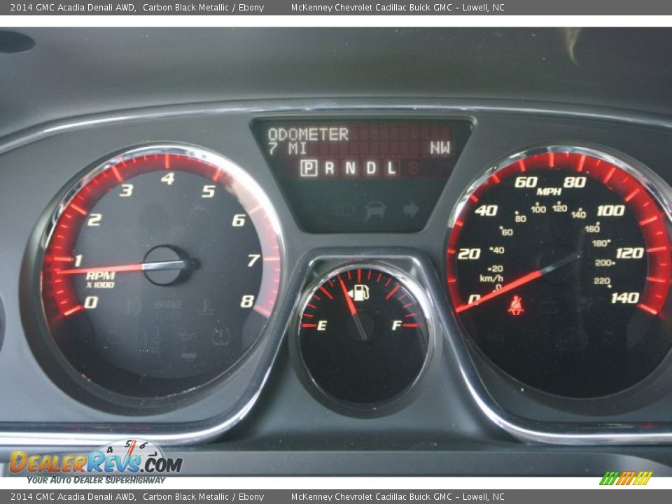 2014 GMC Acadia Denali AWD Carbon Black Metallic / Ebony Photo #16