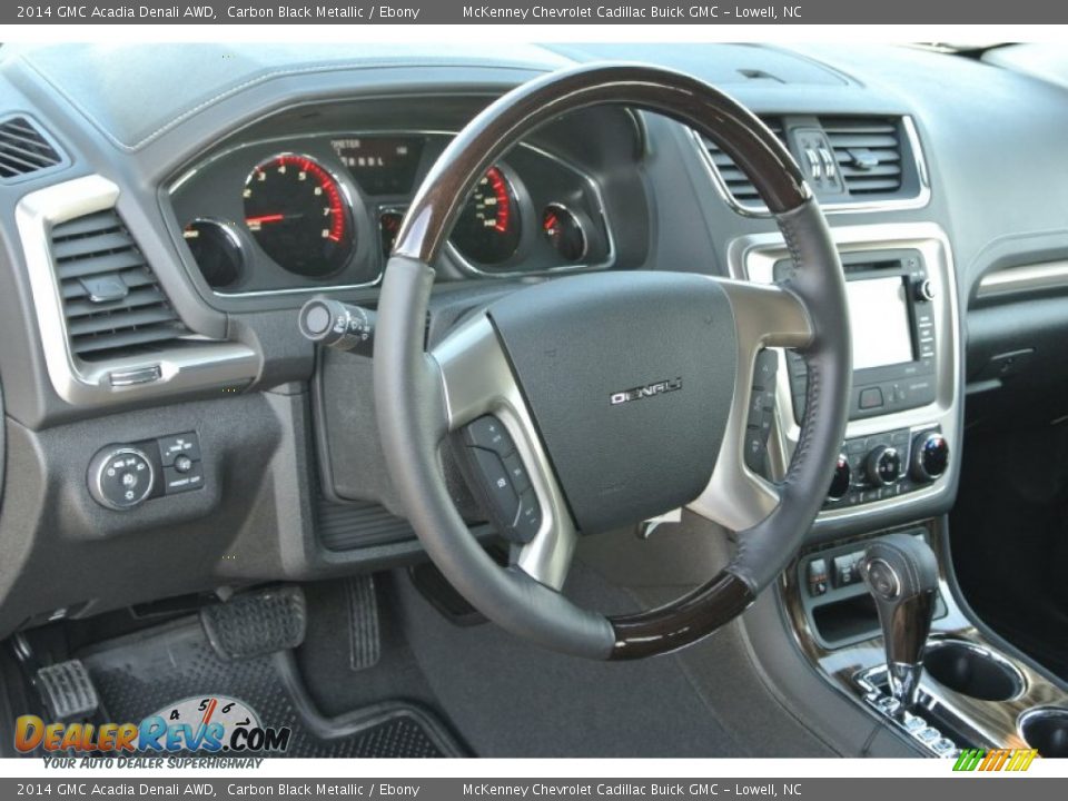 2014 GMC Acadia Denali AWD Carbon Black Metallic / Ebony Photo #26