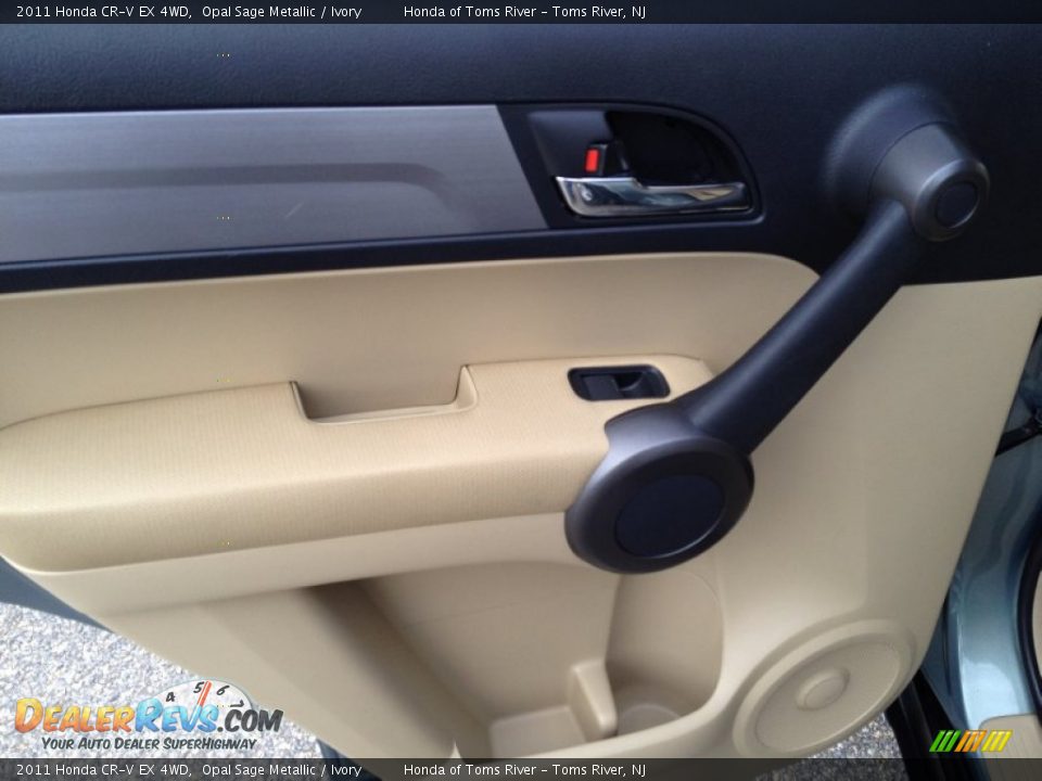 2011 Honda CR-V EX 4WD Opal Sage Metallic / Ivory Photo #10