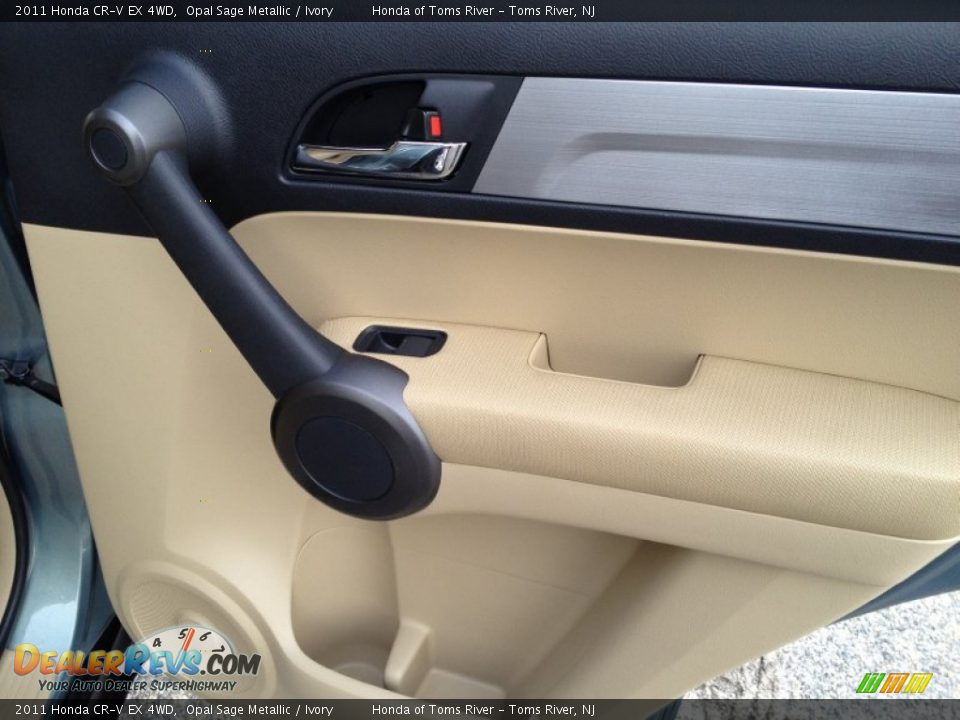 2011 Honda CR-V EX 4WD Opal Sage Metallic / Ivory Photo #24