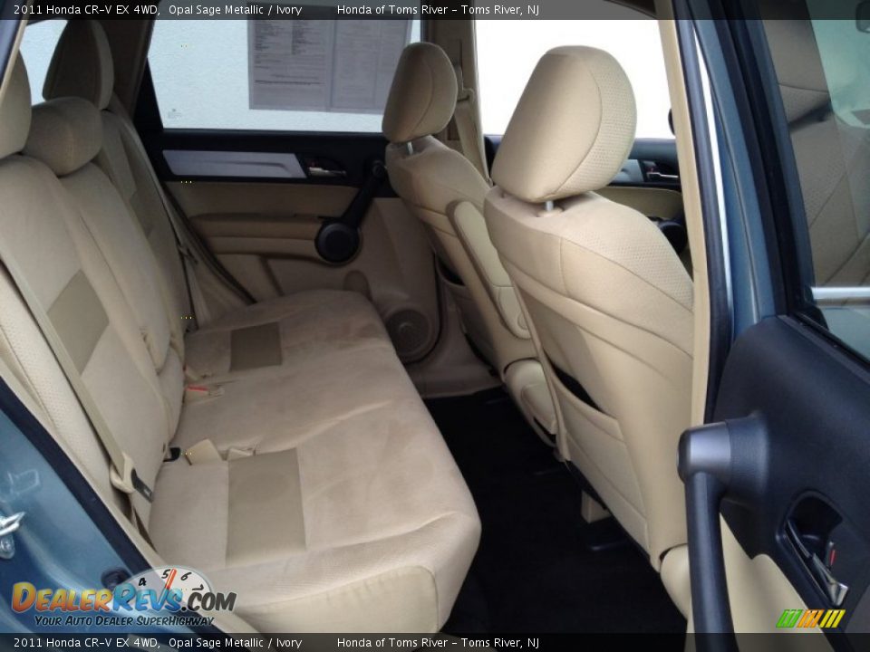 2011 Honda CR-V EX 4WD Opal Sage Metallic / Ivory Photo #25