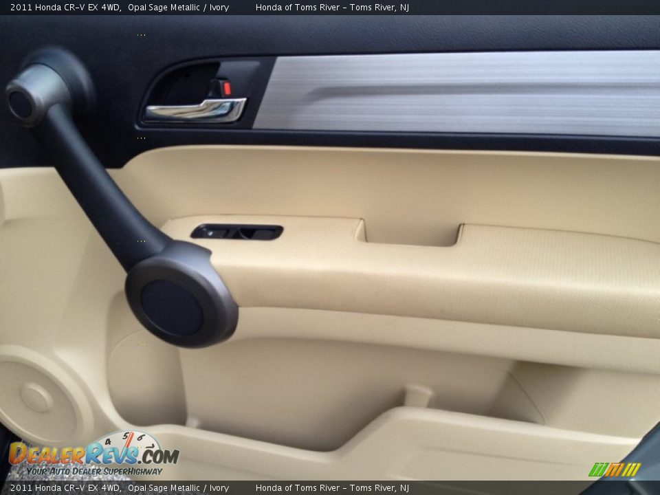 2011 Honda CR-V EX 4WD Opal Sage Metallic / Ivory Photo #27