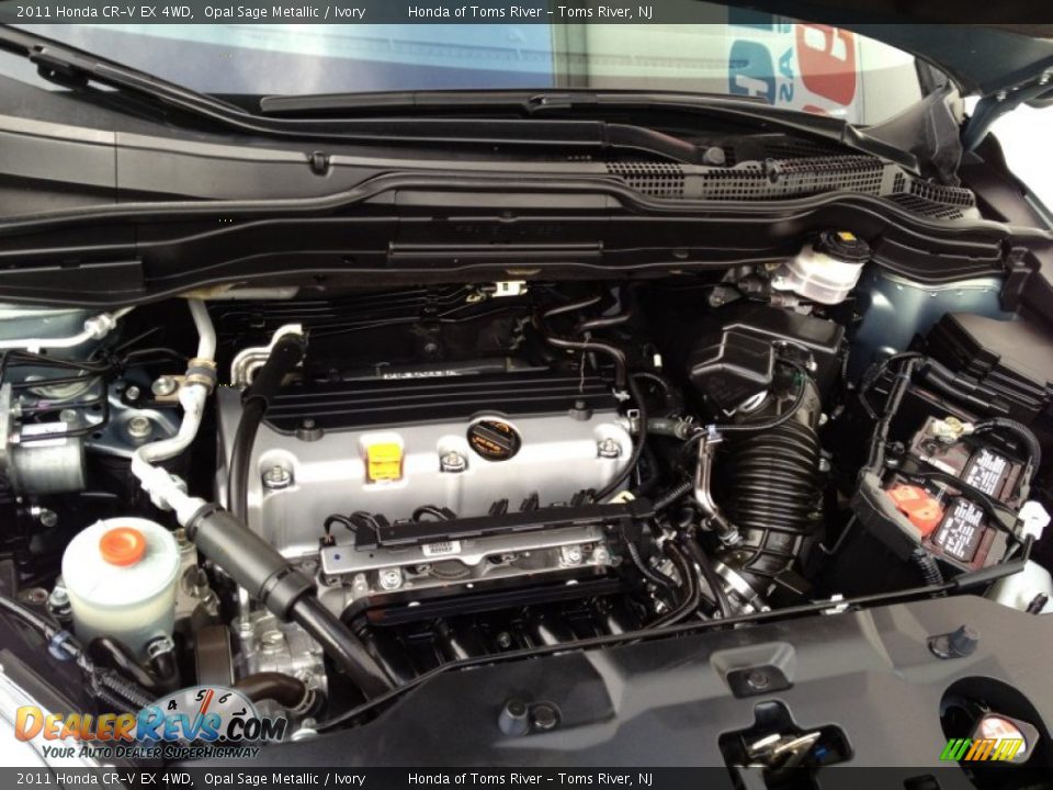 2011 Honda CR-V EX 4WD Opal Sage Metallic / Ivory Photo #32