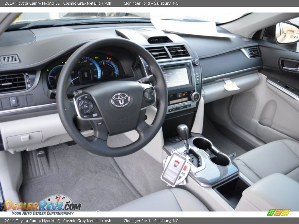 2014 Toyota Camry Hybrid LE Cosmic Gray Metallic / Ash Photo #7