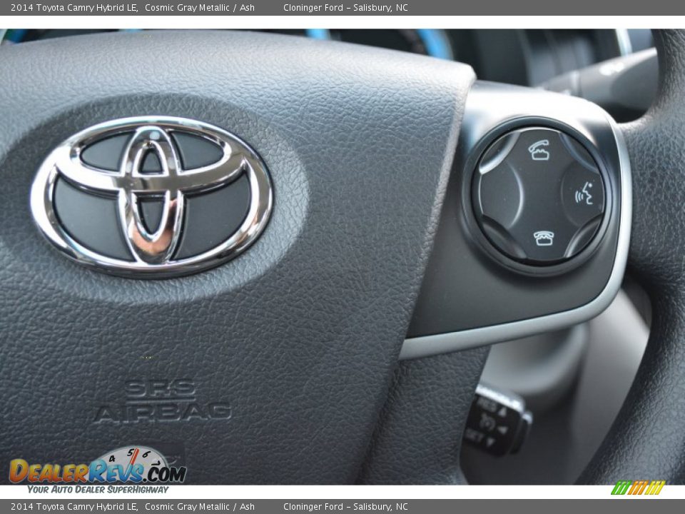 2014 Toyota Camry Hybrid LE Cosmic Gray Metallic / Ash Photo #19