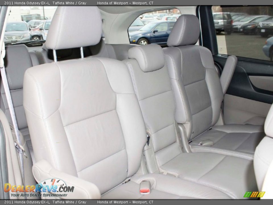 2011 Honda Odyssey EX-L Taffeta White / Gray Photo #17