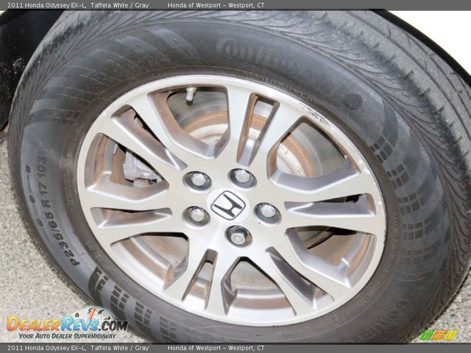 2011 Honda Odyssey EX-L Taffeta White / Gray Photo #21