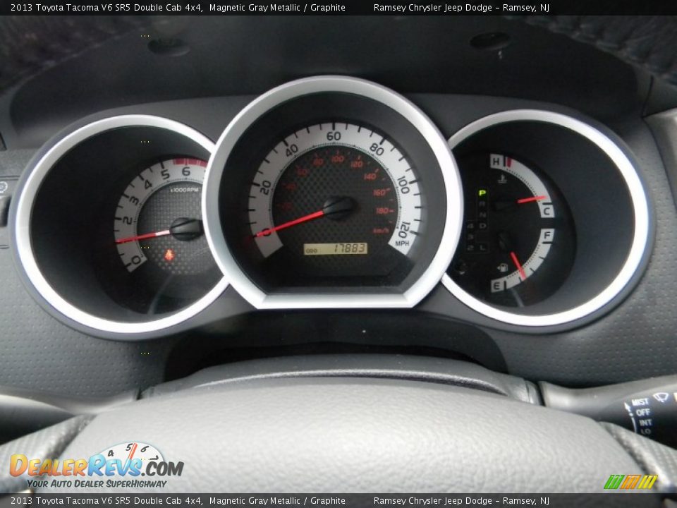 2013 Toyota Tacoma V6 SR5 Double Cab 4x4 Magnetic Gray Metallic / Graphite Photo #14