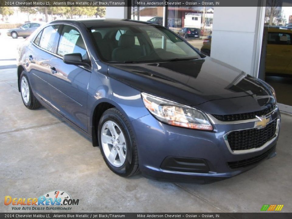 2014 Chevrolet Malibu LS Atlantis Blue Metallic / Jet Black/Titanium Photo #1