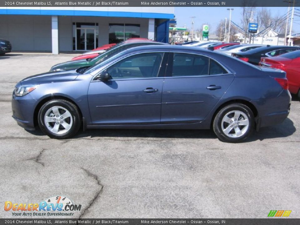 2014 Chevrolet Malibu LS Atlantis Blue Metallic / Jet Black/Titanium Photo #2