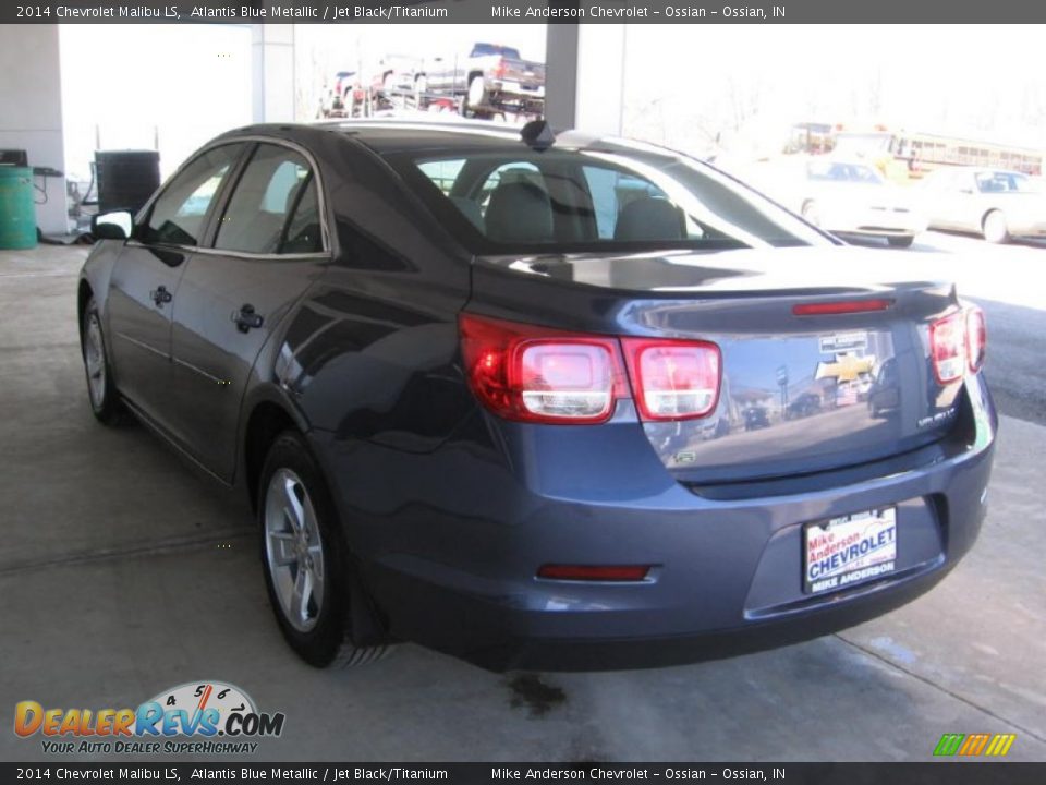 2014 Chevrolet Malibu LS Atlantis Blue Metallic / Jet Black/Titanium Photo #3