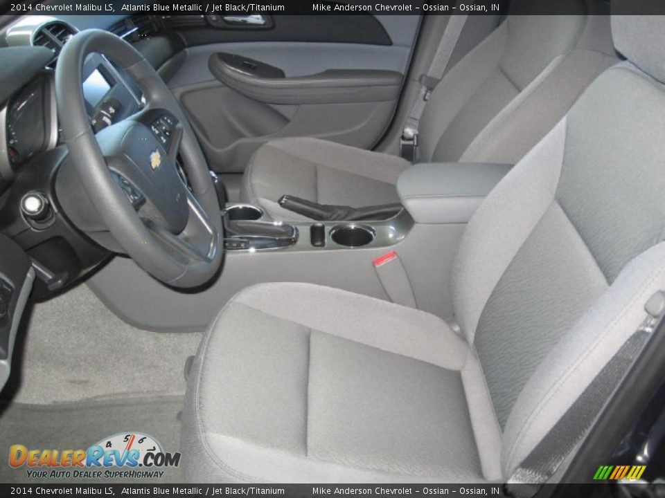 2014 Chevrolet Malibu LS Atlantis Blue Metallic / Jet Black/Titanium Photo #8