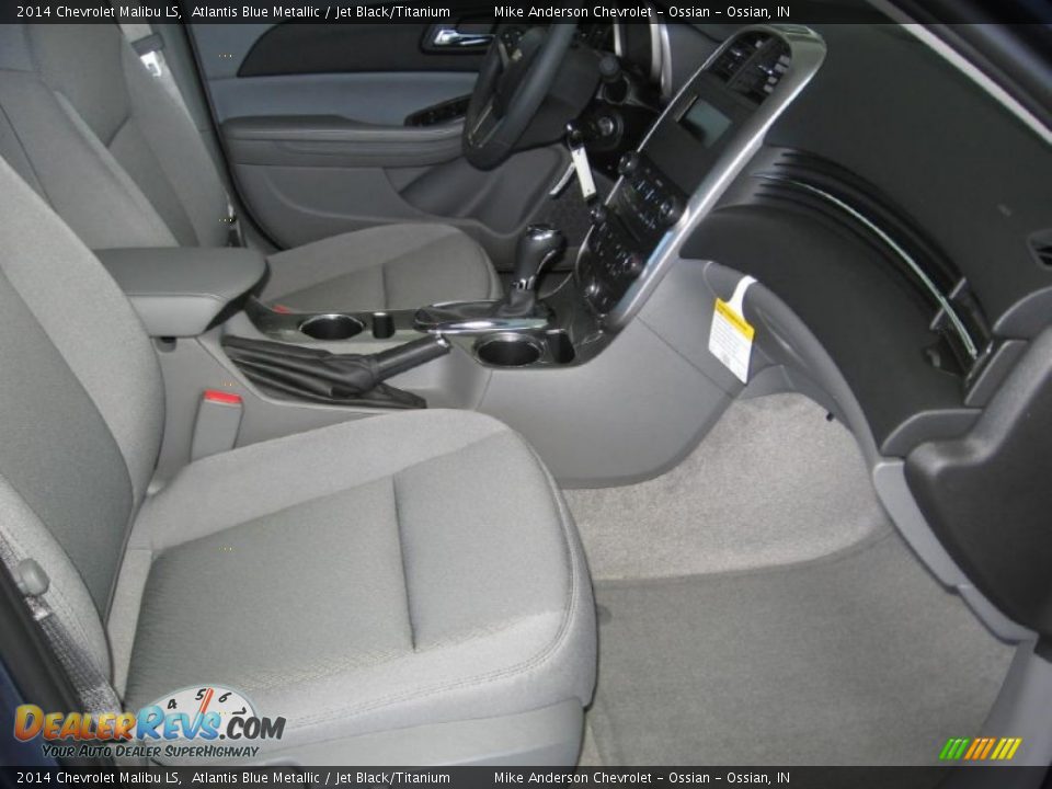 2014 Chevrolet Malibu LS Atlantis Blue Metallic / Jet Black/Titanium Photo #9