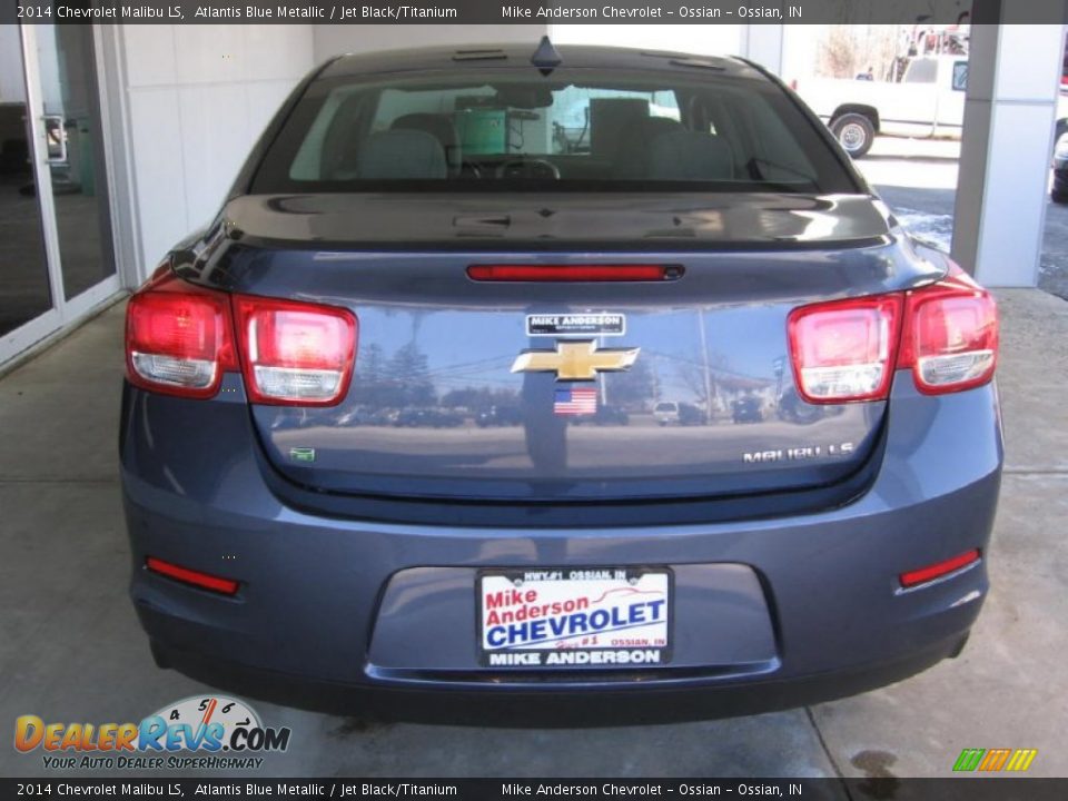 2014 Chevrolet Malibu LS Atlantis Blue Metallic / Jet Black/Titanium Photo #16