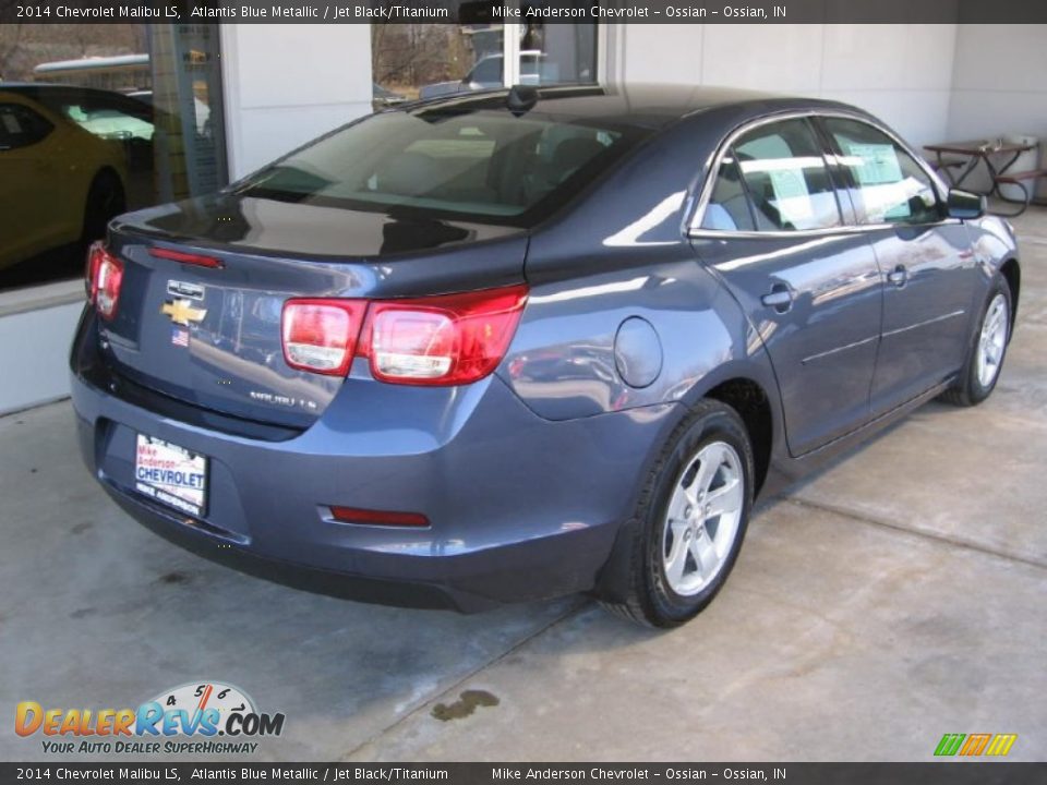2014 Chevrolet Malibu LS Atlantis Blue Metallic / Jet Black/Titanium Photo #17