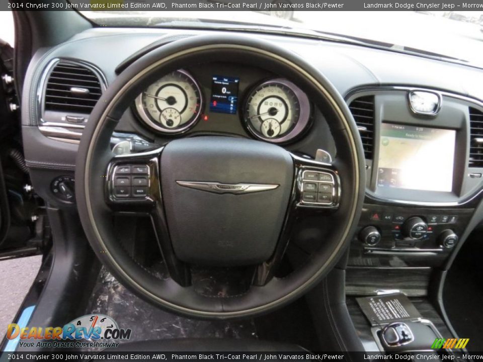 2014 Chrysler 300 John Varvatos Limited Edition AWD Steering Wheel Photo #8
