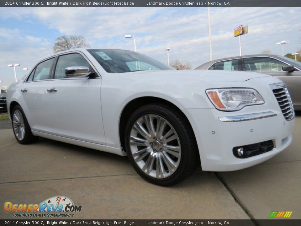 2014 Chrysler 300 C Bright White / Dark Frost Beige/Light Frost Beige Photo #4