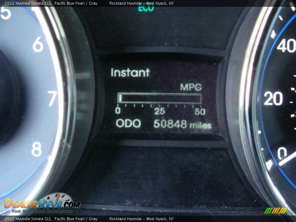 2012 Hyundai Sonata GLS Pacific Blue Pearl / Gray Photo #16