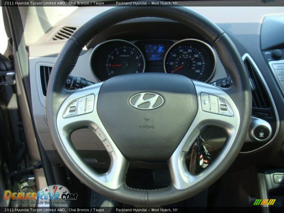 2011 Hyundai Tucson Limited AWD Chai Bronze / Taupe Photo #14